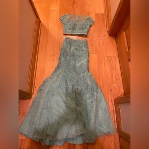 blue prom dress - size XS